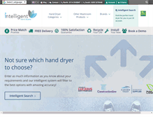 Tablet Screenshot of intelligenthanddryers.com